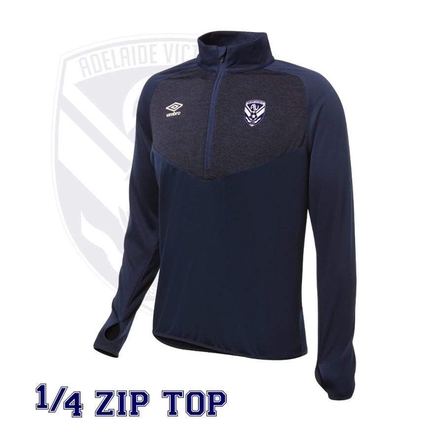 Adelaide Victory F.C. 1 4 Zip Top